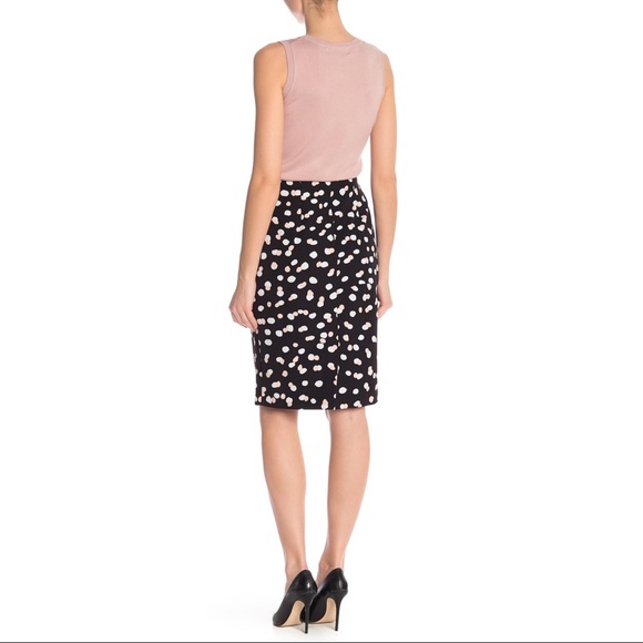 Philosophy Apparel Polka Dot Vented Pencil Skirt - Picture 2 of 10